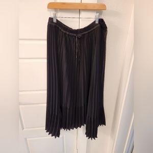 Pleated skirt with lining